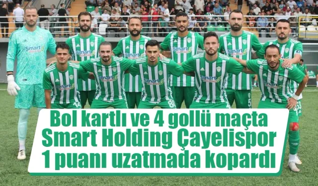 Çayelispor 1 puanı 90+3'te kurtardı.