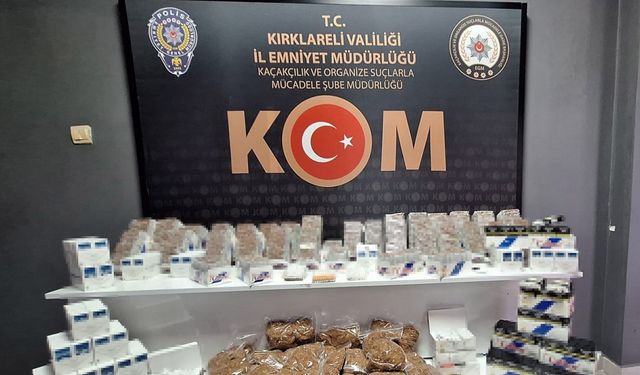 Kırklareli’nde kaçakçılık operasyonu: 3 gözaltı