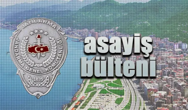 Jandarmanın 2 aylık asayiş bülteni adeta dudak uçuklattı