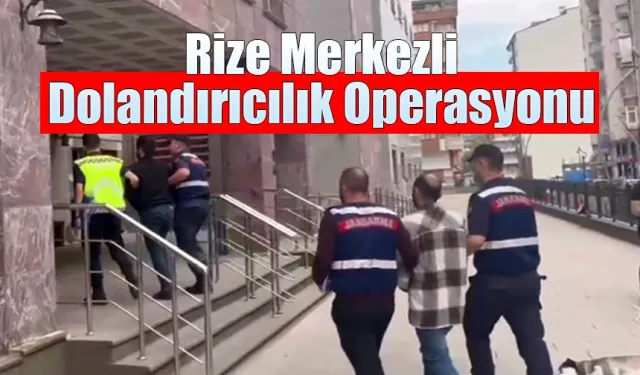 Rize merkezli telefon dolandırıcılığı operasyonu