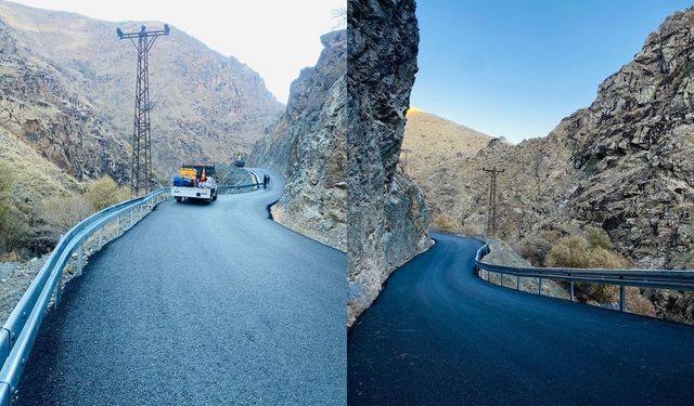 Hakkari’deki tehlikeli yollara çelik bariyerli önlem