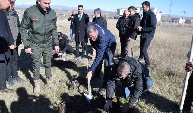 Kars’ta fidanlar toprakla buluştu