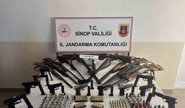 Sinop’ta silah ve mühimmat kaçakçılığı