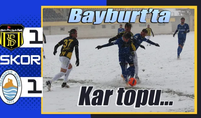 Pazarspor Bayburt deplasmanından 1 puanla dönüyor.