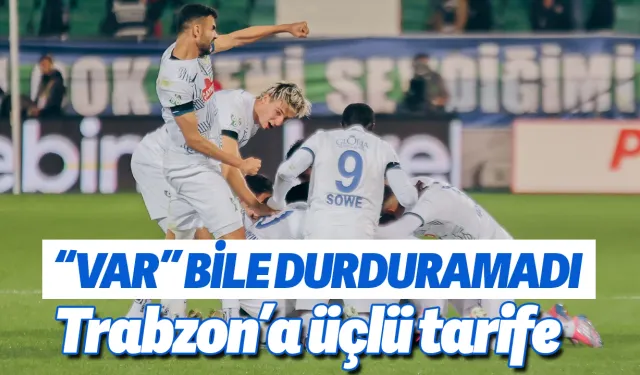 Çaykur Rizespor sahasında Trabzonspor'u 3-1 yendi