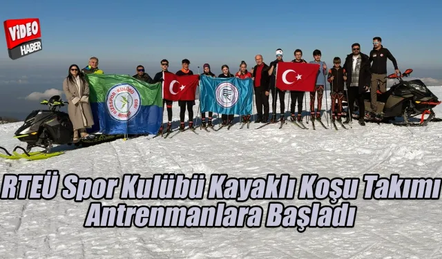 RTEÜ Spor Kulübü Kayaklı Koşu Takımı antrenmanlara başladı