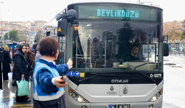 İETT'de ilk kadın metrobüs denetim amiri iş başında