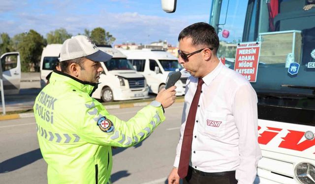 Adana’da yolcu otobüsleri denetlendi