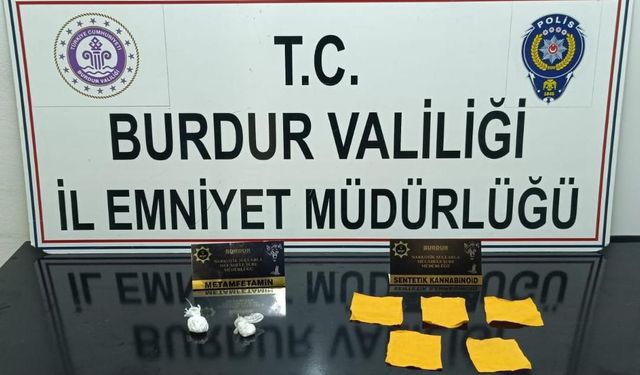 Burdur’da durdurulan araçta uyuşturucu çıktı, 1 şüpheli tutuklandı