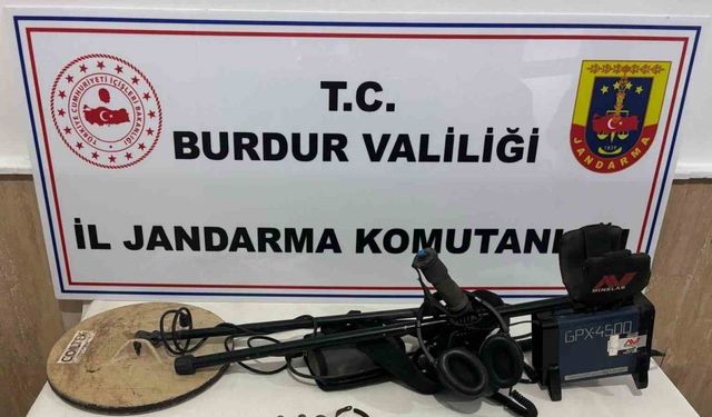 Burdur’da kaçak kazı şüphelisi yakalandı