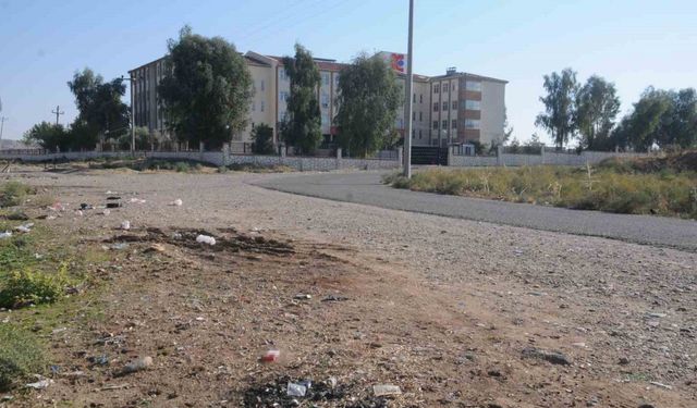 Cizre’de okul yollarında alkol şişeleri