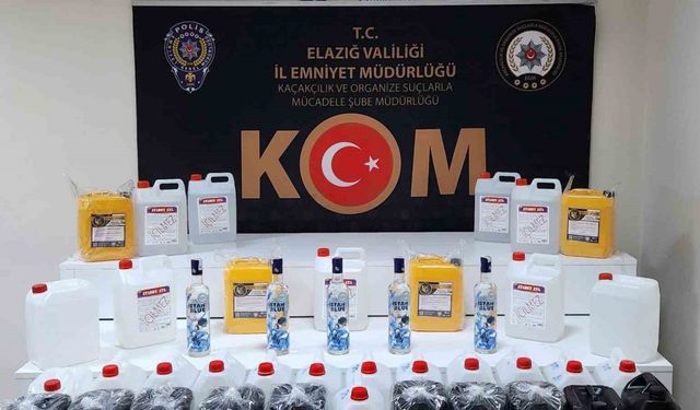 Elazığ’da 190 litre etil alkol ele geçirildi: 11 şüpheliye işlem yapıldı