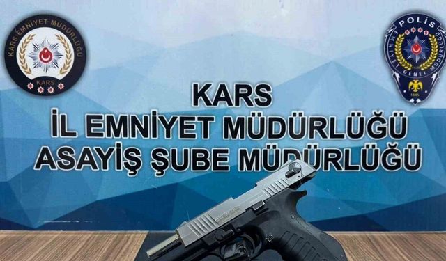 Kars’ta silah ele geçirildi