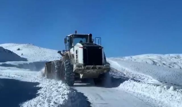 Muş’ta kar ve tipi nedeniyle kapanan köy yolları ulaşıma açıldı