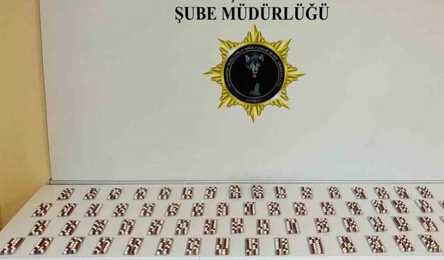 Samsun’da 840 adet sentetik ecza ele geçirildi: 2 gözaltı