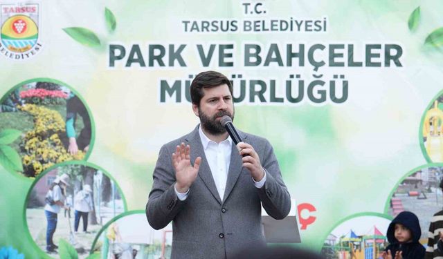 Tarsus Belediyesince yaptırılan Yaşar Kemal Parkı hizmete açıldı