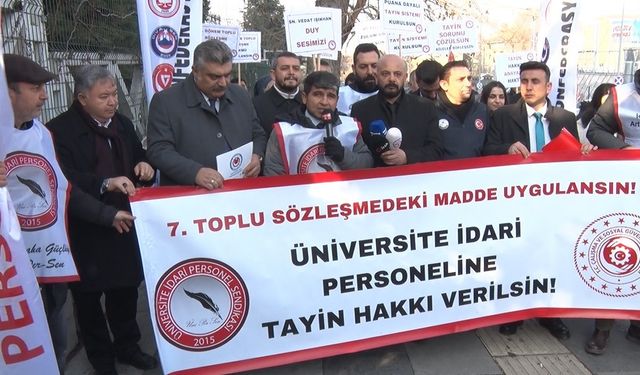 ÜNİPERSEN Genel Başkanı Güzel: “Üniversite idari personelinin tayin sorunu çözüm bulana kadar mücadelemiz devam edecek”