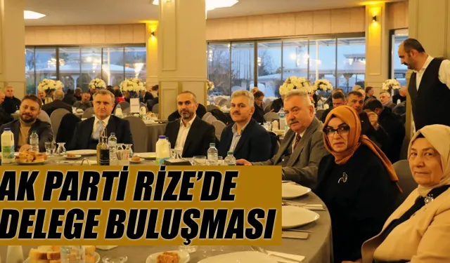 AK Parti Rize’de delege buluşması