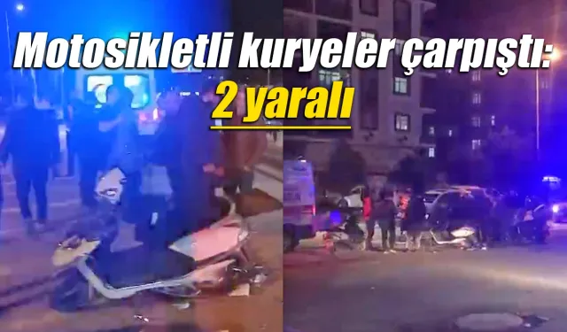 Rize’de motosikletli kuryeler çarpıştı: 2 yaralı