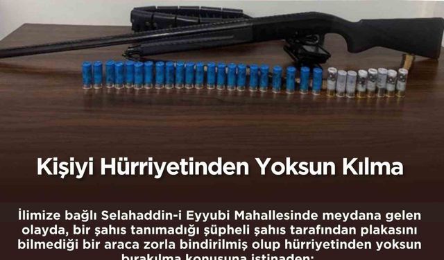 Bingöl’de bir şahsı kaçırmaya çalışan şüpheli tutuklandı