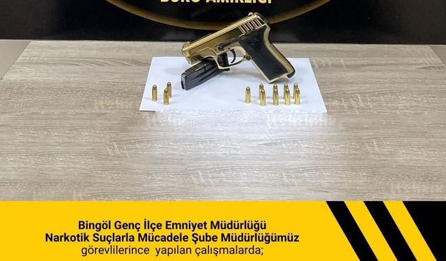 Bingöl’de tabanca ele geçirildi