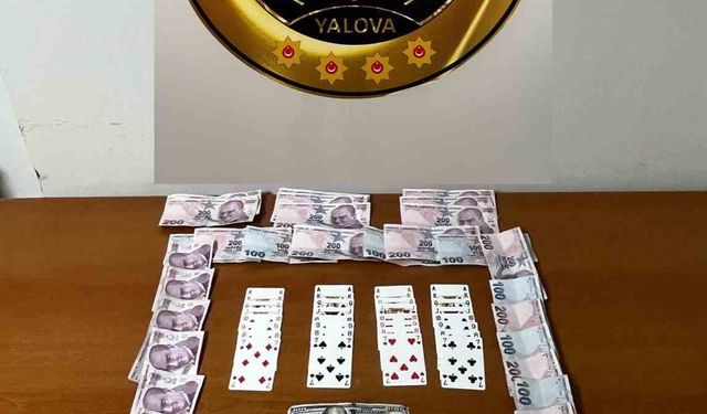 Yalova’da kumar oynayan 13 kişiye 120 bin lira ceza