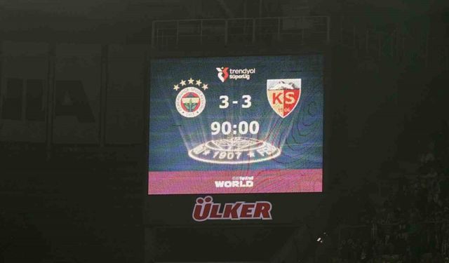 Fenerbahçe 2 puan bıraktı, puan farkı 5’e indi