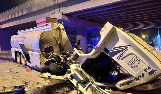 Fren arızası yaşayan arazöz dehşeti yaşattı: 1 ölü, 1 ağır yaralı