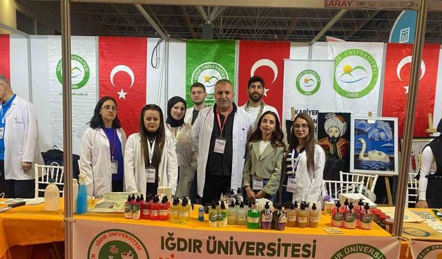 Iğdır Üniversitesinin ürettiği ürünler Doğu Anadolu Kariyer Fuarında