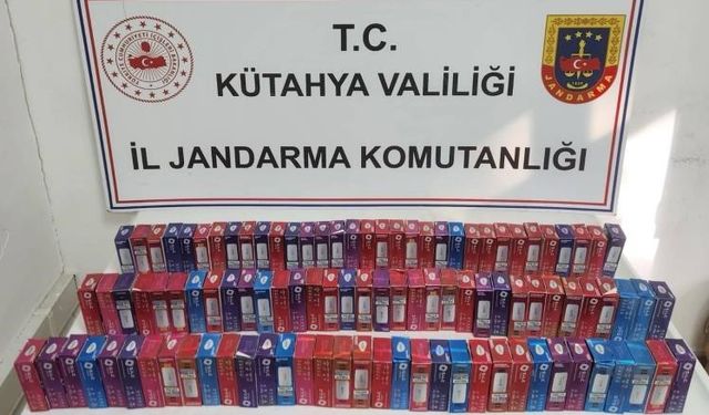 Jandarmadan kaçak elektronik sigara operasyonu