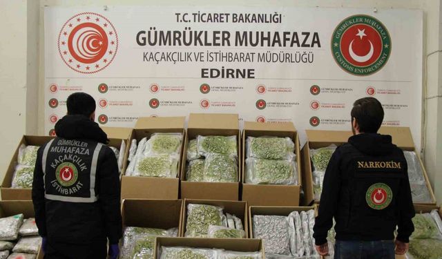 Kapıkule’de 492 kilogram uyuşturucu madde ele geçirildi
