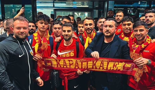 Kayserispor’a coşkulu karşılama