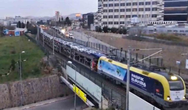 Marmaray hattında araçların yolculuğu görüntülendi