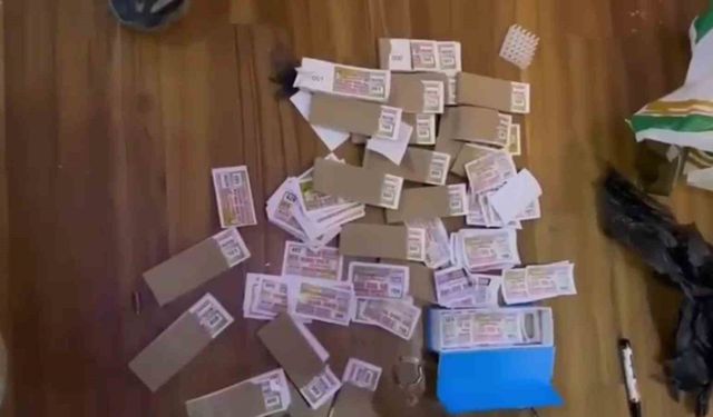 Sahte piyango bileti bastırıp 105 milyon TL’lik hacme ulaşan şebekeye operasyon