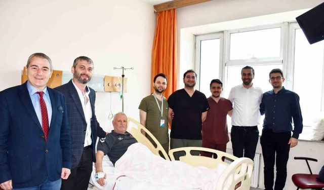 69 Yaşındaki hasta şifayı Düzce Üniversitesi Hastanesinde buldu