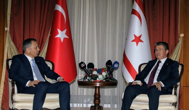 Bakan Yerlikaya, KKTC Başbakanı Üstel ile görüştü