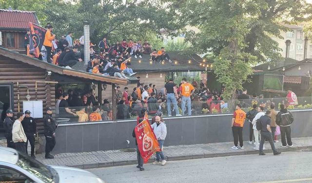 Bartın’da Galatasaray taraftarlarından ilginç görüntüler