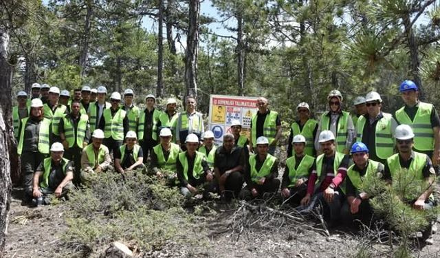 Beyşehir’de ormancılar ağaç kesim tekniklerini öğrendi