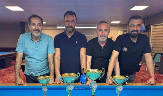 Bilardoda şampiyon Kahraman oldu