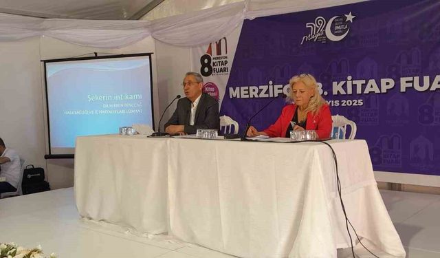 Kitap Fuarında şeker hastalığı sunumu yapıldı