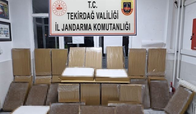 Tekirdağ’da jandarmadan ruhsatsız silah ve kaçak ürün operasyonu
