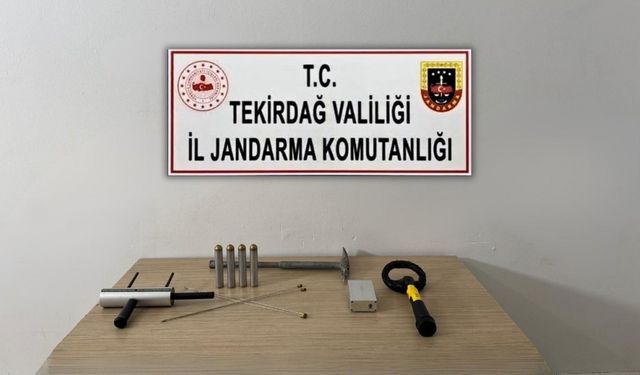 Tekirdağ’da kaçak kazıya jandarma baskını: 4 kişi suçüstü yakalandı