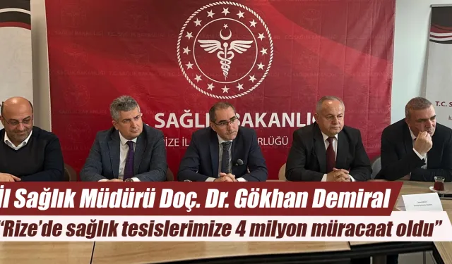 Rize’de sağlık tesislerine 4 milyon müracaat