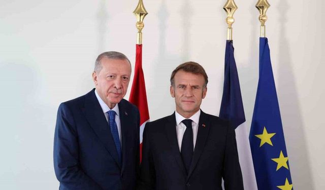 Cumhurbaşkanı Erdoğan, Fransa Cumhurbaşkanı Macron ile görüştü