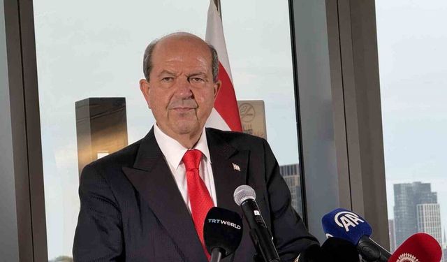 KKTC Cumhurbaşkanı Tatar: "Rum tarafı barış istediğini söylüyor ama sürekli silahlanıyor"