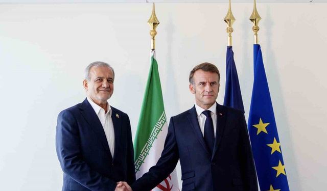 Macron, İran Cumhurbaşkanı Pezeşkiyan ile görüştü