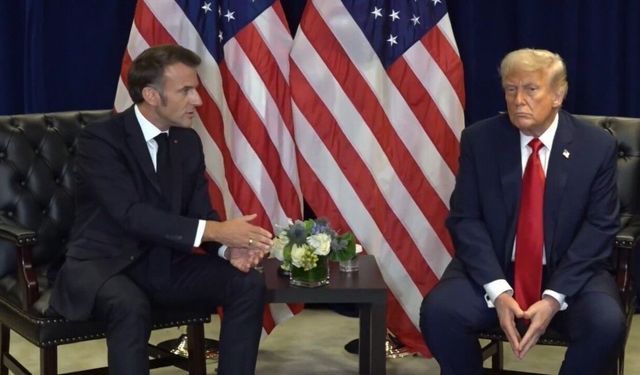 Trump ve Macron görüşmesinde Filistin anlaşmazlığı