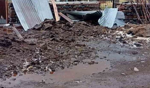 Bingöl’de fırtına çatıları uçurdu