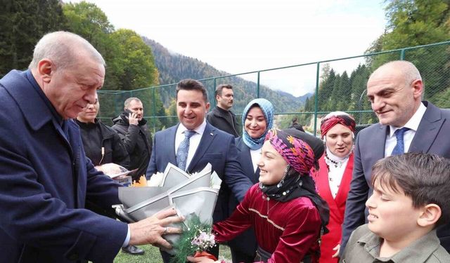 Cumhurbaşkanı Erdoğan Ayder Yaylası’na çıktı