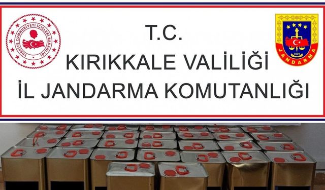 Kırıkkale’de kargo şubesinde 170 litre kaçak alkol ele geçirildi